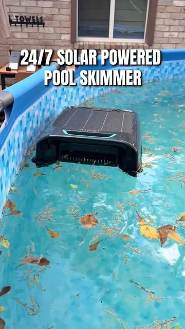 If you have a pool RUN 🏃🏼‍♀️ to get this!! 🤖🫧✨ #poolskimmer #poolcleaner #poolvacuum #poolrobot #tiktokshopmemorialday 