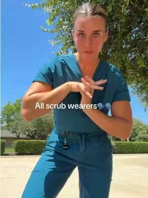 I found your new fav scrubs🩺🏥 if you sweat at work or just love light scrubs these are IT✨ #cozyfit #cozyfitscrubs #scrubs #healthcare #healthcareworker 