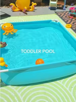 Backyard summer > packing for the beach 💦🍉🤍  Easy setup, happy toddler, zero stress. #tiktokshopmemorialday #toddleractivitiesathome #summerwins #dealsforyoudays #toddlerpool 