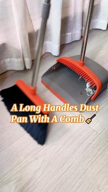 If you don't have a broom set at home that can remove hair like this, then you really need to look at this one.#fyp #broomanddustpan #broom #broomset #cleaning 