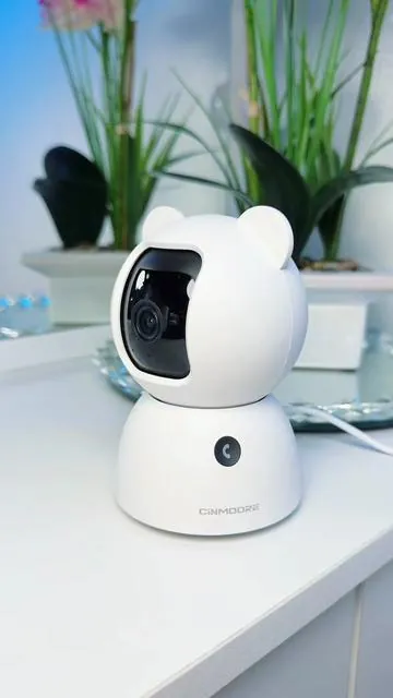@CINMOORE ‼️DESCUENTO‼️😱😍Cámara de seguridad para interiores, detección por IA de personas, mascotas y llantos (sin suscripción), cámara de 4 MP para mascotas (perros y gatos) con aplicación móvil, cámaras Wi-Fi de 2.4 GHz con movimiento horizontal y vertical (Pan/Tilt) para seguridad del hogar, visión nocturna por infrarrojos y audio bidireccional Full-Duplex.