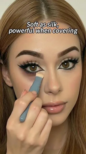 Say goodbye to tired eyes. Our super-charged concealer provides full coverage for dark circles and under-eye bags in one swipe.#darkcirclesundereyes #Concealer #Eyebags #beauty #makeup #fyp
