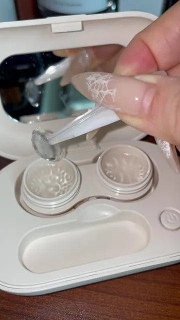 I was cleaning my contacts wrong for years this thing is a total game changer 🤩🥰#ContactLensHack #UltrasonicCleaner #EyeCareEssentials #contactlenscare 
