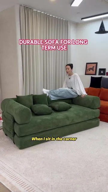 Durable sofa for long term use 🥰🧡#SummerVibes #weture #fyp #bonelesscouch #live 