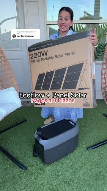 Respuesta a @Mary Ecoflow con Panel Solar .