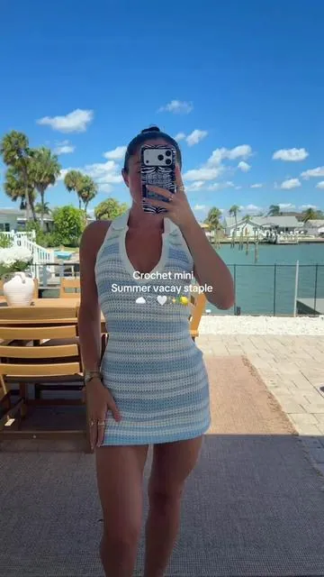 Cutest summer crochet mini!!!! #minidress #crochet #zara #eurosummer 