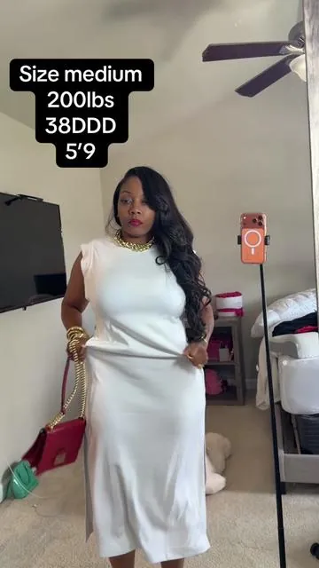 Ladies, size down for a more hug fit, this dress need to be added to your rotation for this summer #t#tiktokshopmemorialdayS#SummerVibes