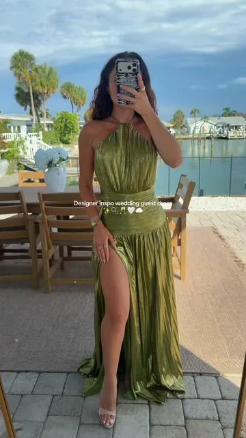 The most insane TikTok shop find !!!! @Likemychoice Global #weddingguestdress #eurosummer #revovledress #reformation #retrofete 