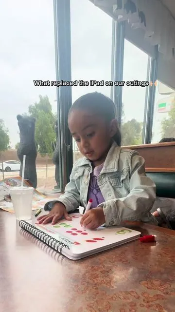 Mom hack I didn’t know I needed 💗 This preschool activity book has made outings so much easier ✨ #parentingtips #momhack #toddleractivities #earlylearning #dealsforyoudays 