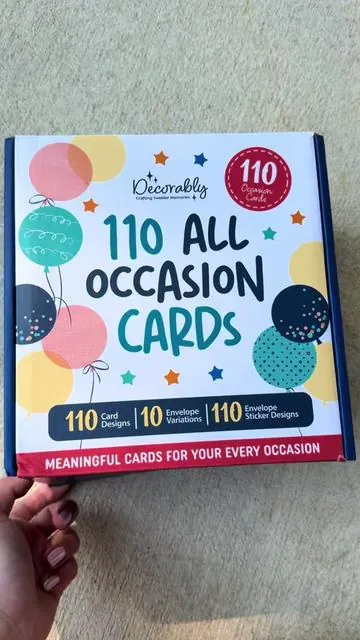 Tired of scrambling for a last-minute card or realizing you don’t have one when you need it most? 💌 This card box is the ultimate lifesaver!! 110+ cards for literally every occasion imaginable. One box. Zero stress. 🙌🏼😌 #cardbox #cardsforalloccasions #cards #decorably #cardsforlife 