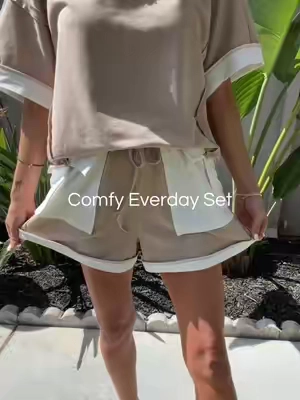 Wearing a small in the color khaki ✨ #matchingset #2pieceset #summerootd #shortsset 