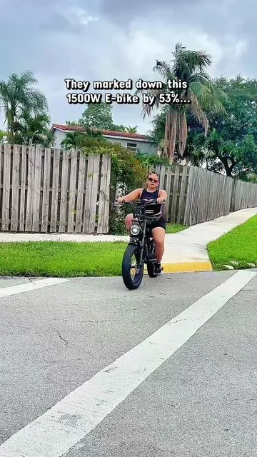 Testing out the new Hieha 1500W electric bike for adults. This full suspension e-bike has a 34MPH top speed and all-terrain fat tires, making it the perfect affordable electric bike upgrade. Link below! #tiktokshopcreatorpicks #summervibes #ebike #tiktokshopdeals #electricbike