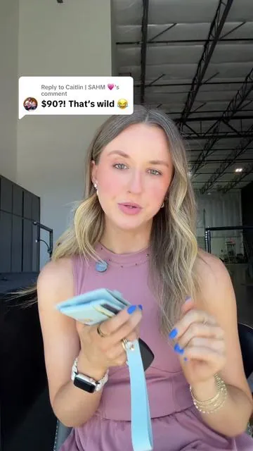 Replying to @Caitlin | SAHM 💗 it’s worth it!✨💙 #wristlet #wallet #fyp #gilbertaz 