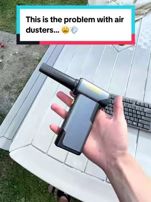 The problem with canned air dusters… #fanttik #airduster #fanttiksuperbrandday #fanttikday #electronics 