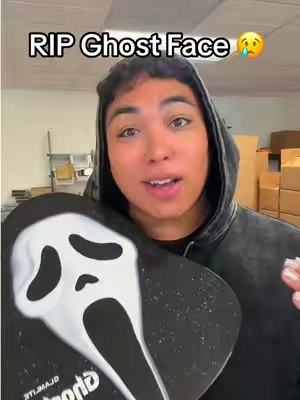 RIP Ghost Face 😢🤍 #ghostface #horrortok #horror #makeup #unboxing 