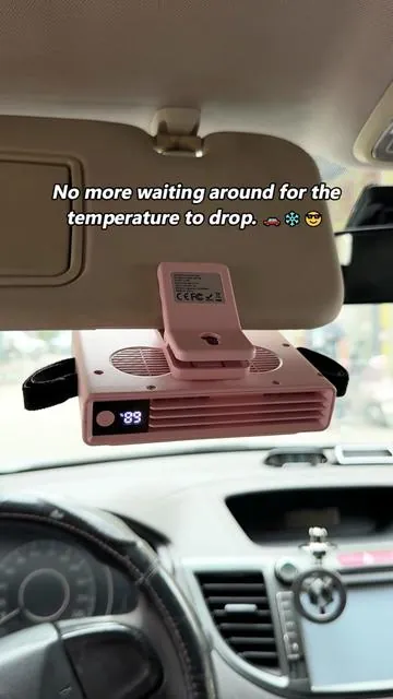 Cool down your car interior fast. 🚗❄️⚡️#tiktokshopdealsforyoudays #Summervibes #coolingfan #Summerwins #airconditioner