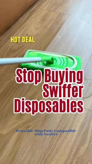I switched to reusable Swiffer pads and never looked back.😍🧼#swiffer #swifferhack #reusablepads #cleantok #tiktokshopmemorialday