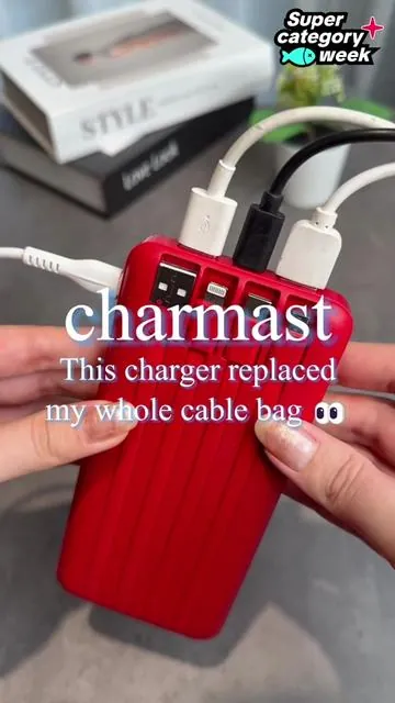 Just bring this power bank. Problem solved #charmast #powerbank #tiktokshopdealsforyoudays #summerwins #portablecharger @tiktok creators 