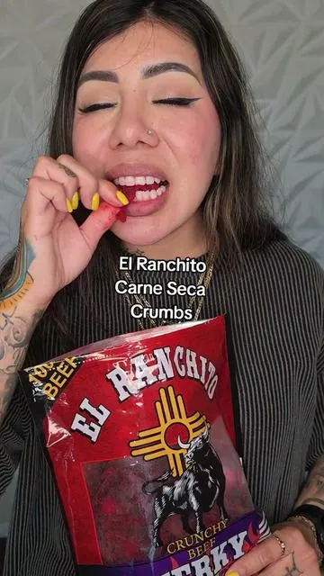 El Ranchito carne seca crumbs  spicy red flavor  10oz bags & its resealable #carneseca #beefjerky #jerky #spicysnacks #botana 