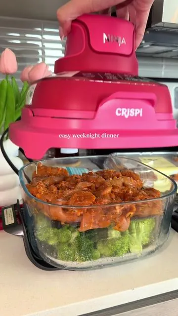 one of my new staples ✨ #ninja #ninjacrispi #cook #kitchengadget #airfryerrecipes 
