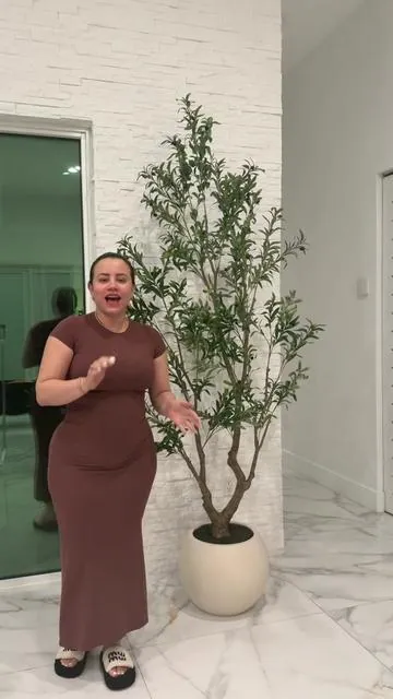 Planta 🪴 de olivo artificial para decorar  #tree #olivetree #plants #ornamentalplants #arboles 