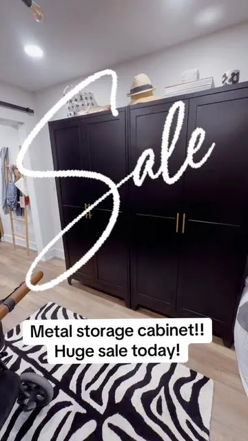 Huge sale on these metal storage cabinets!! #storagehacks #storage #storagesolutions 