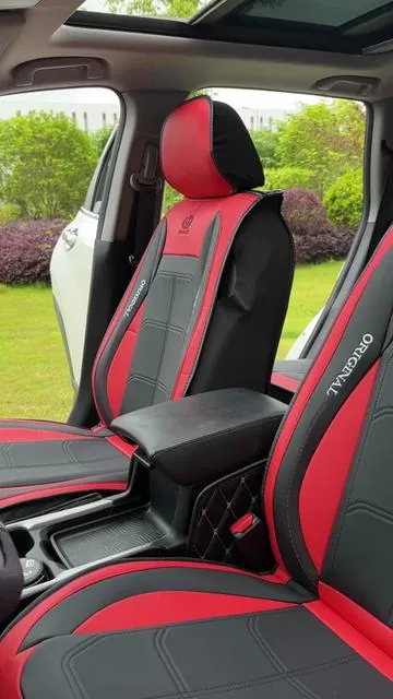 Leather Car Seat Covers  My Car Got a Luxe Glow-Up With This Red Leather Cover!  #CarSeatCovers #summervibe#CarInterior #UniversalCarSeatCovers#LeatherCarSeatCovers 