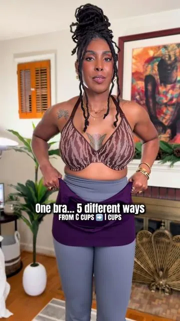 One bra, 5 different ways to wear it… at least! 😮 This convertible strap bra from @Hsia-Bras is supportive, full coverage, and works for tricky tops from halters to one shoulder outfits. Comes in C cups to I cups, in zebra print, leopard print, and solid colors, too. #hsia #brareview #lingerie #SummerVibes #shippedbytiktok 