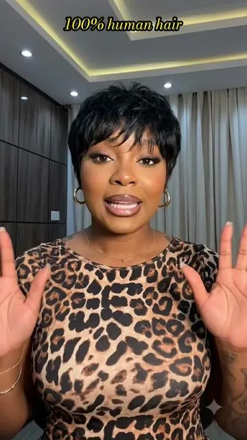 didn't even style it much, it already looks this good. #pixiewig #curlywig #pixiecutblackwomen #pixiecut#SummerVibes