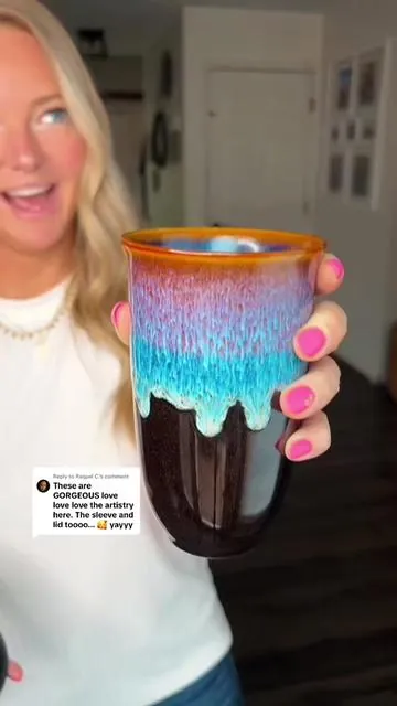 Replying to @Raquel C. No more stainless steel tasting coffee!! #ceramicmug #travelmug #coffeemug #dealsforyoudays #summerwins ceramic travel coffee mug nova ceramics  