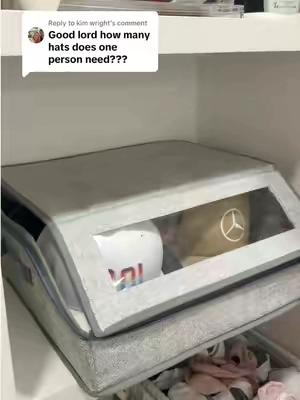 Replying to @kim wright he somehow still needed the larger version 😭🧢 #organization #closetorganization #homefinds #storagesolutions #tiktokshop 