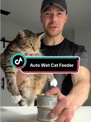 my cat loves that we got him this thing 🔥 #automaticcatfeeder #wetcatfood #catfood #catparents #petlovers  