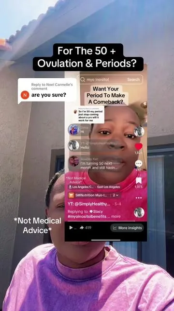 Replying to @Noel Carmelle #menstrualcycle #myoinositol #periods Disclaimer: Not Medical Advice. Always consult your physician. Remember to always do your own research and as always results may vary @Dinora 