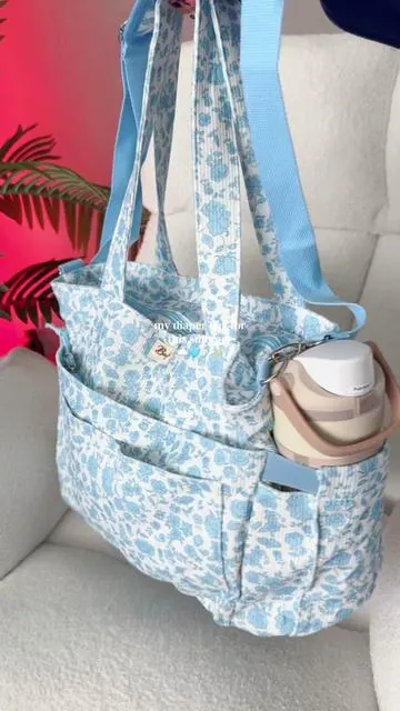 so cute😭🩵#totebag #bag #diaperbag #corduroy #purse 