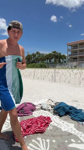 I used this towel poncho so much  #sandcloud #beachtowels 