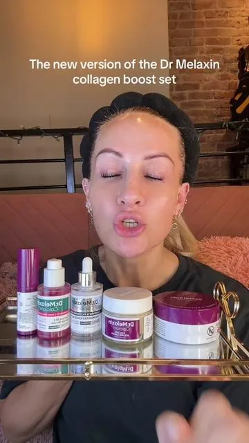 They changed the gifted collagen boost set for acne prone girlies who struggle with large pores! Yes — use: #DrMelaxin  #GiftedCollagenBoostSet #LargePores #SaggySkin #VolumeLoss @dr.melaxin_us 