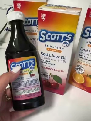 Paquete Surtido de Emulsión de Scott — Suplemento Dietético Líquido (3 Unidades), 6.5 fl oz c/u, Sabores Fresa y Plátano, Salud Cerebral y Apoyo Nutricional#tiktokchopmemorialday#