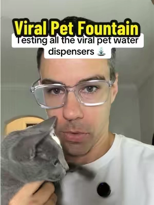 Separate the clean water from the dirty water for your pets. Swimming in their own bacteria is nasty…. #pets #petfountain #petwaterfountain #petwaterdispenser #cats 