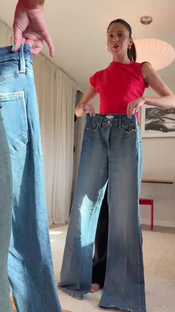 They’re so good. Size 00 I’m 5’7 usually wear a 24 and these fit PERFECT.  @GOOD AMERICAN #goodamerican #bootcutjeans #goodamericanhaul #jeantok #denimjeansoutfit 