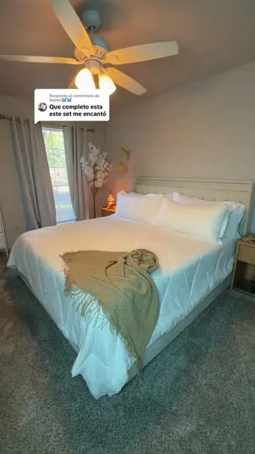 Respuesta a @Mailen🦋🦋 pcs Comforter Set full size for kid's home, Soft Breathable Comforter Double-Sided, All Seasons, Full/Queen/King, 1 Quilt + 4 Pillowcases + I Flat Sheet + 1 Fitted Sheet, Machine Washable, Must-Have Bedding for Home & Dorm, For Mother's Day #comforter #comforterset #bedding #cozyhome #Summervibes @Cosybay 