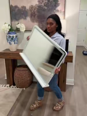 Any surface can be a Vanity with this portable mirror. #vanitymirror #makeupmirror #ledmakeupmirror #tiktokshopmemorialday #tiktokshopmusthaves 