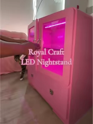 So Pink So Pretty💕🎀@Royalcraft Home #nightstand #sidetable #displaycabinet #homefinds #pinkaesthetic 