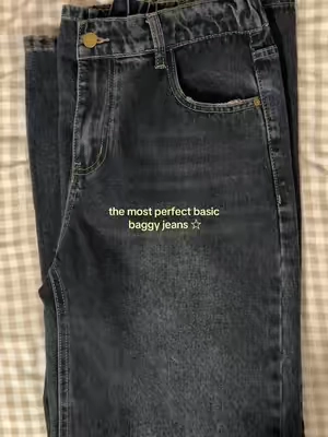 jeans from emmiol ★ for ref i got the dark blue color! #baggyjeans 
