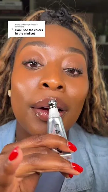 Replying to @HoneyBabeee  Color Swatch !!! BACK IN STOCK  Le Béguin Le Chouchou Mini  Butter mochi  Fig sauce  Sakura shaved ice  #eadem #eademlechouchou #minieadem #dealsforyoudays 