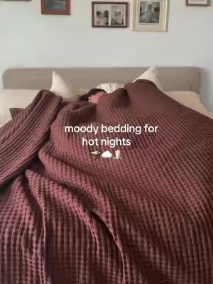 The coziest bedding for summer🧺🤎 #blanket #coolingblanket #summerbedding #utopiabedding @Utopia Brands 