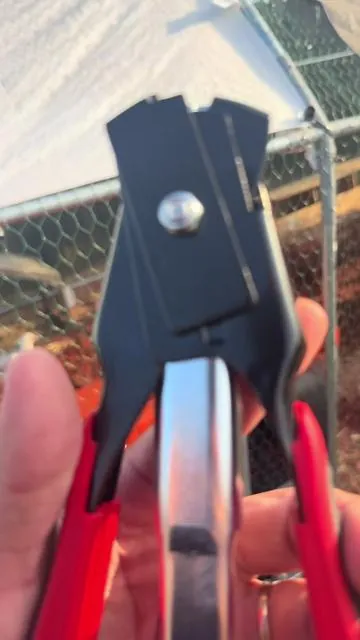 If you work with chicken wire you know how time consuming it is to bind it together! Tie wire, zip ties, they take so long and they’re unconventional, whoever designed these is a genius. What used to take hours you can now do in just seconds! You gotta get one! I left the link in the orange cart! It’s only available here on the TikTok shop ! #chickenwire #gadgets #tools #tiktokshop #chickencoop 