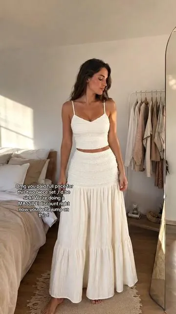 #dealsforyoudays #twopieceset #tanktop #skirt 