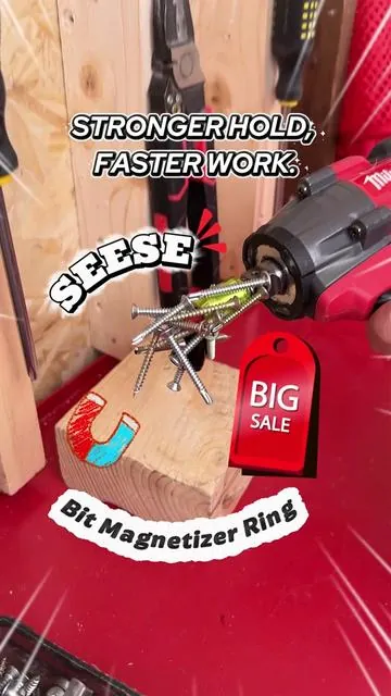 The struggle is REAL... 😩 Until you go MAGNETIC! 🤩 Never waste time searching for bits again. Our magnetic hold is a game-changer! 💪 #MagneticScrewdriverBits #magneticholder #SEESENewArrivals#newarrivals #fathersdaygift