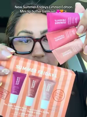 Limited edition @Summer Fridays mini lip butter balm set with new exclusive shades! Add 2 to cart to get free shipping #summerfridays #summerfridayslipbutterbalm #summerfridayslipbalm #lipbutterbalm #giftforher