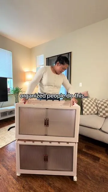 This is one of those things that makes your space feel more put together without trying too hard. Functional, foldable, and actually useful. #organizedhome #cleanhometips #storagecontainers #spacesaver #storagebins 